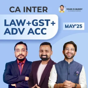 CA Inter – Corporate & Other Law+GST+Advance Accounts – May’25 and Sep’25